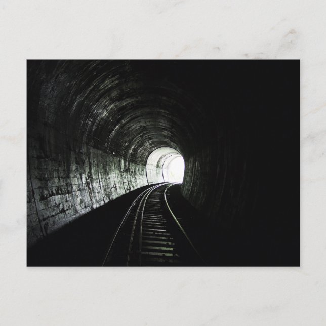 Cartão Postal Túnel de locomotiva (Frente)