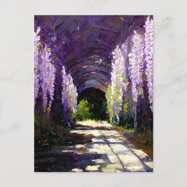 Cartão Postal Túnel de Wisteria (Frente)