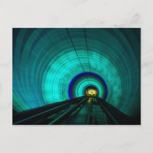 Cartão Postal Túnel ferroviário azul, Singapura