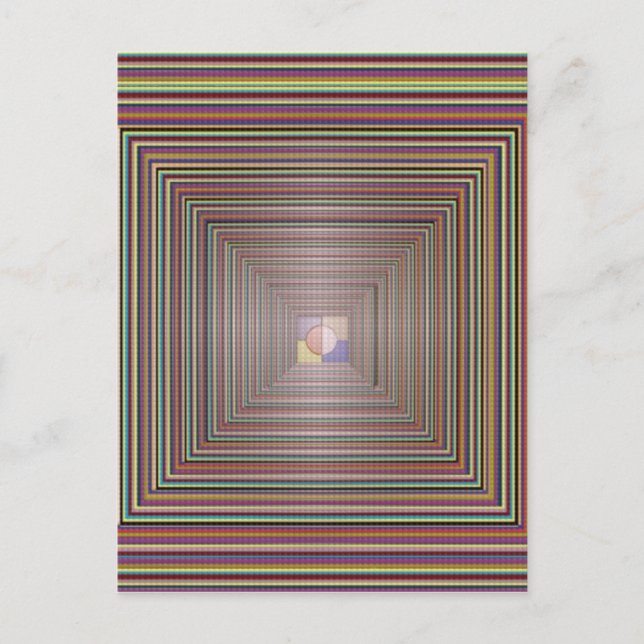 Cartão Postal Túnel Fonte de Energia de Cura Cósmica INFINITY Re (Frente)