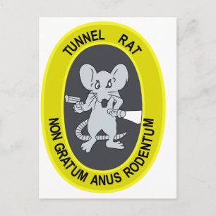 Cartão Postal Túnel Rat Non Gratum Rodentum