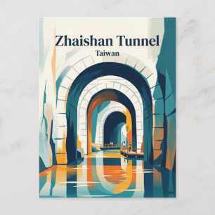 Cartão Postal Túnel Zhaishan Taiwan