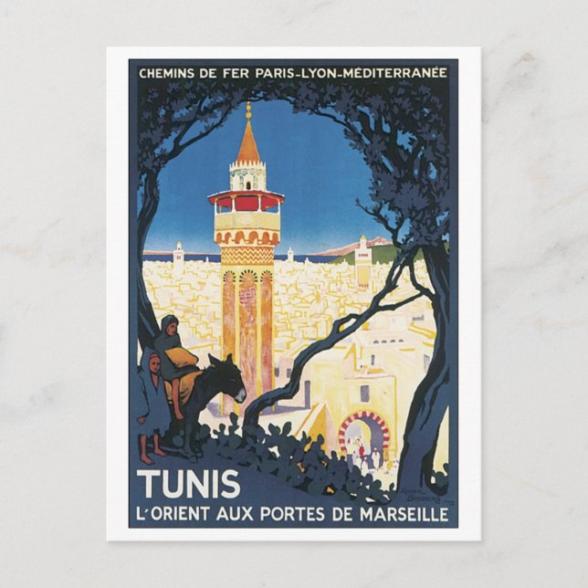 Cartão Postal Tunis, L'Orient Aux Portes de Marsielle (Frente)
