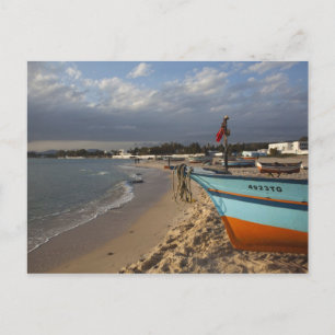 Cartão Postal Tunísia, Cap Bon, Hammamet, orla marítima,