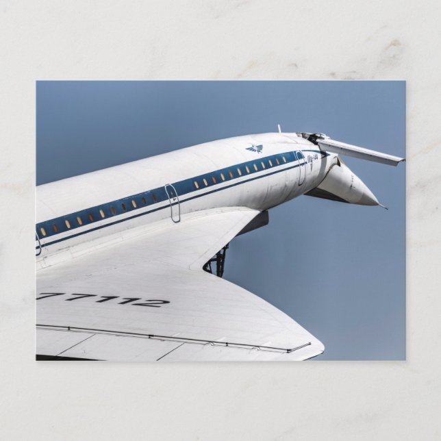 Cartão Postal Tupolev TU-144 (Frente)