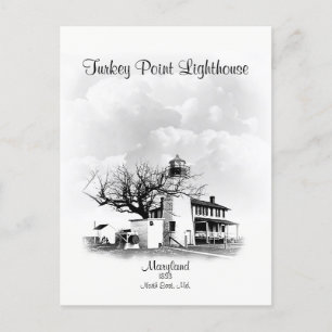 Cartão Postal Turco Point Lighthouse - Maryland