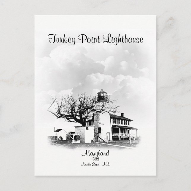 Cartão Postal Turco Point Lighthouse - Maryland (Frente)