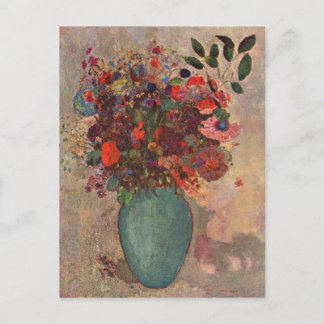 Cartão Postal Turco Vase por Bertrand-Jean Redon