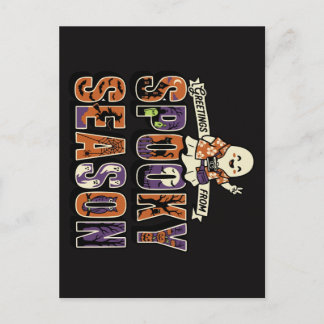 Cartão Postal Turista Fantasma da Temporada Assustadora de Hallo