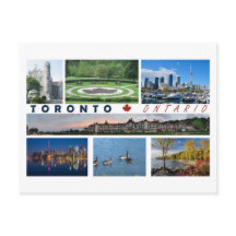 Cartão Postal Turístico de Toronto Ontário Canadá 