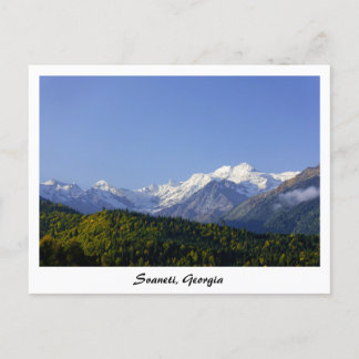 Cartão postal turístico Svaneti Georgia souvenir