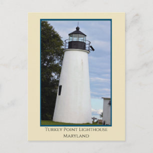 Cartão Postal Turkey Point Lighthouse Maryland