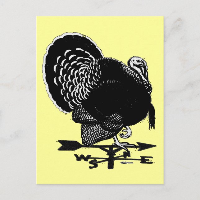 Cartão Postal Turkey Weathervane (Frente)