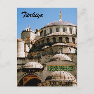 Cartão Postal türkiye azul