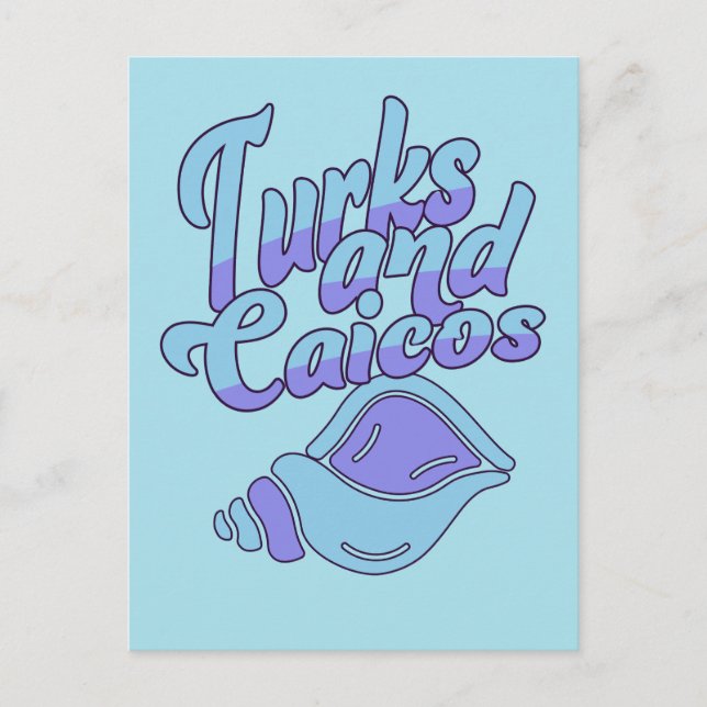 Cartão Postal Turks e Caicos Conch (Frente)