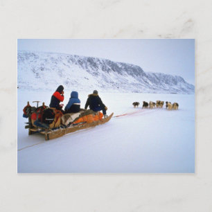 Cartão Postal Turnê de cães de trenó, Ilha South Baffin