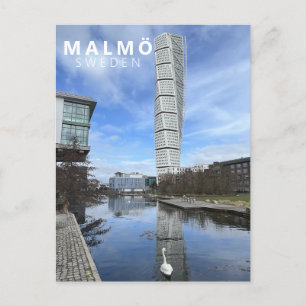 Cartão Postal Turning Torso Cidade Malmo Suécia Escandinávia Mod