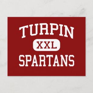 Cartão Postal Turpin - Spartans - Segundo grau - Cincinnati Ohio
