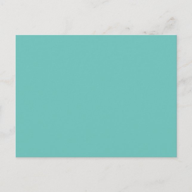 Cartão Postal Turquesa | Design Moderno de Lembran (Frente)