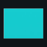 Cartão Postal turquesa negra<br><div class="desc">cor turquesa escura 00CED1. Um tipo de azul</div>