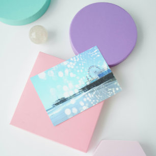 Cartão Postal Turquesa Papais noeis Monica Pier Spiderweb