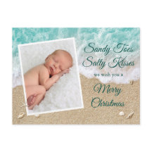 Turquesa Sandy Toes Salty Kisses Feliz Natal