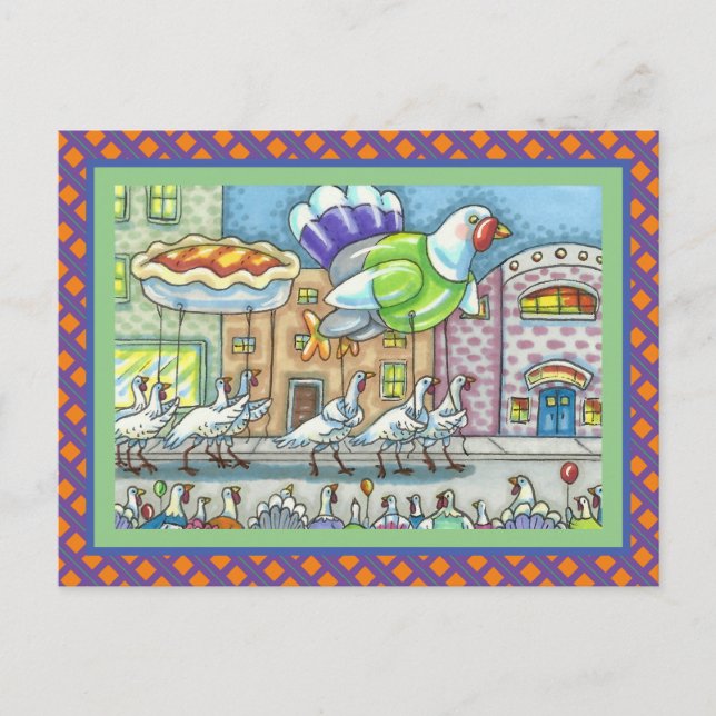 CARTÃO POSTAL TURQUIA AGRADECIMENTO À PARADA DO DIA, BALÕES DE H (Frente)