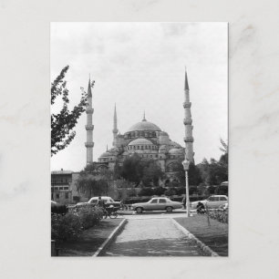 Cartão Postal Turquia Antiga Istambul Mesquita Azul