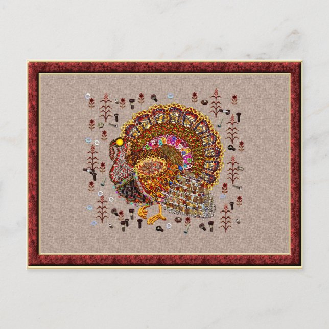 Cartão Postal Turquia de metal (Frente)