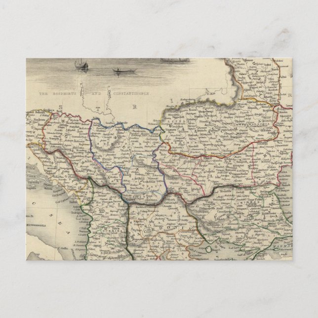 Cartão Postal Turquia na Europa (Frente)