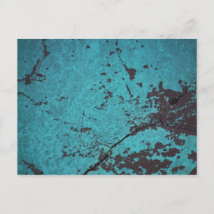 Cartão Postal Turquoise Blue Rusted