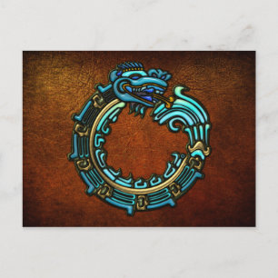 Cartão Postal Turquoise Quetzalcoatl