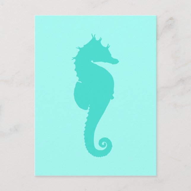 Cartão Postal Turquoise Seacavalo 2 (Frente)