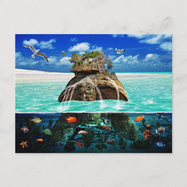 Cartão Postal Turtle Island Fantasy Secluy Resort (Frente)