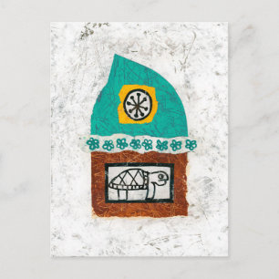 Cartão Postal Turtle Itching Para Cartão-Postal De Luta