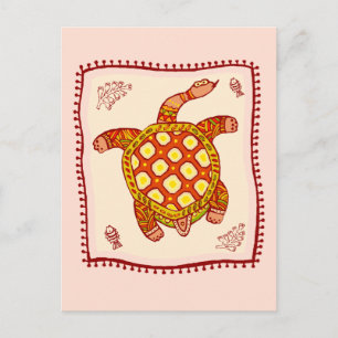 Cartão Postal Turtle Quilt
