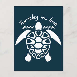 Cartão Postal Turtley In Love - Turtle