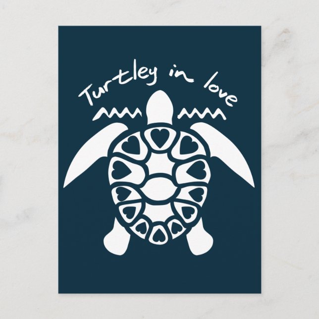 Cartão Postal Turtley In Love - Turtle (Frente)