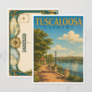 Cartão Postal Tuscaloosa Alabama Riverwalk GeoSaga