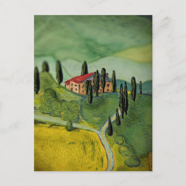 Cartão Postal Tuscany, Italy (Frente)