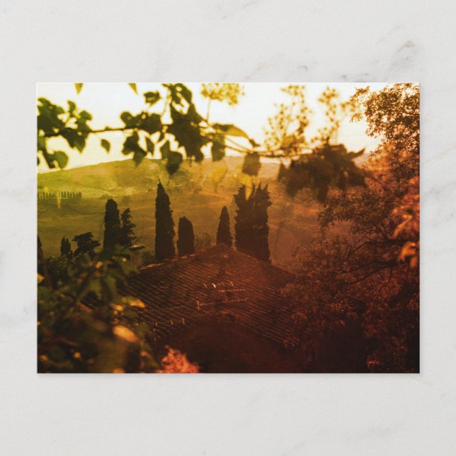 Cartão Postal Tuscany sunset (Frente)