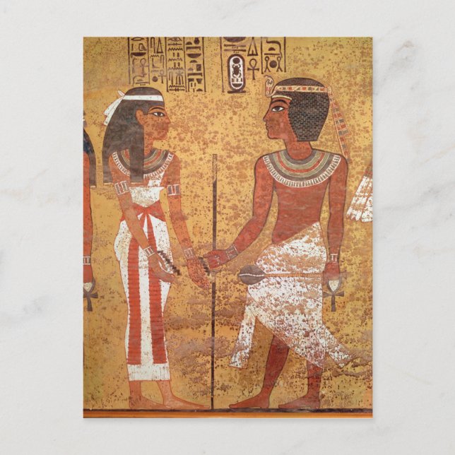 Cartão Postal Tutankhamun e sua esposa, Ankhesenamun (Frente)