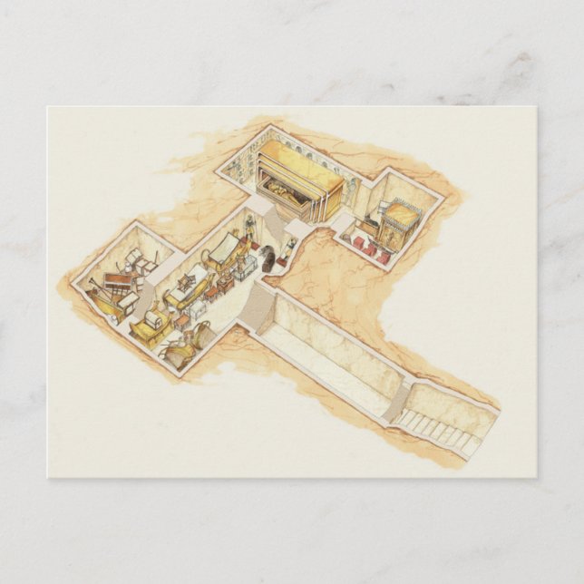 Cartão Postal Tutankhamun's Tomb (Frente)