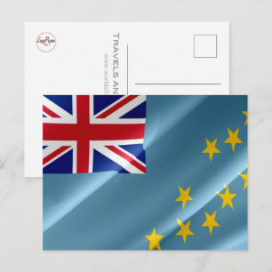 Cartão Postal Tuvalu - Sinalizador de Onda -