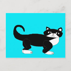 Cartão Postal Tuxedo Cat.