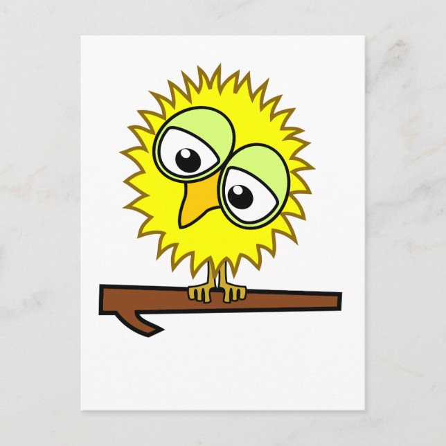 Cartão Postal Tweet Amarelo (Frente)