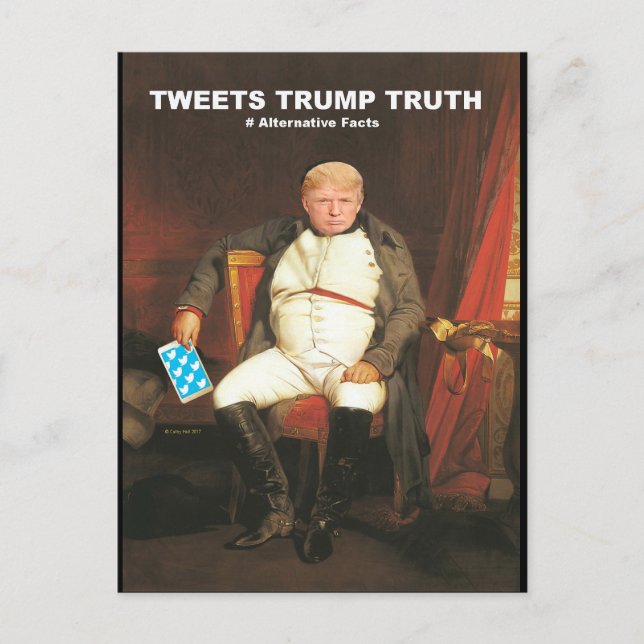 Cartão Postal Tweets Trump Truth (Frente)