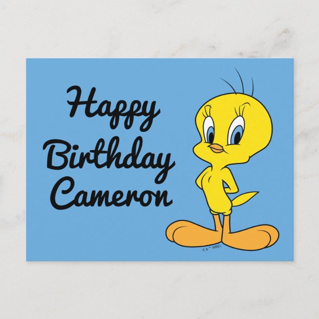 Cartão Postal TWEETY™ | Clever Bird (Frente)