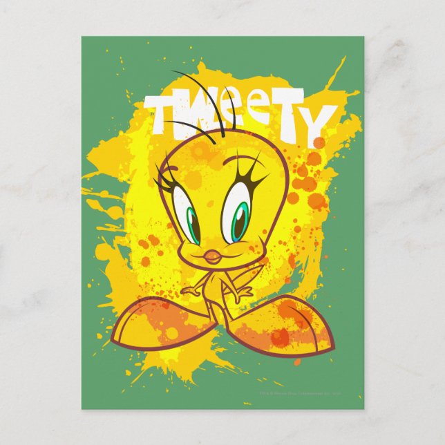 Cartão Postal TWEETY™ com Nome (Frente)