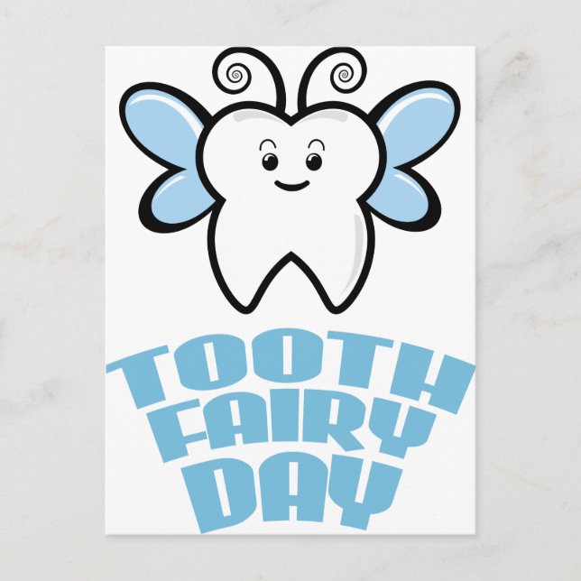 Cartão Postal Twenty-eighth February - Tooth Fairy Day (Frente)